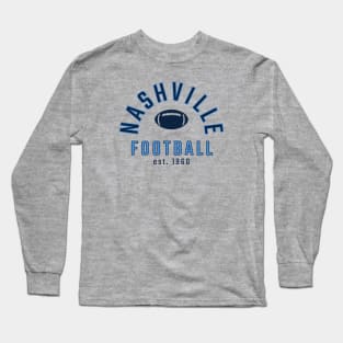 Vintage Nashville Football Long Sleeve T-Shirt